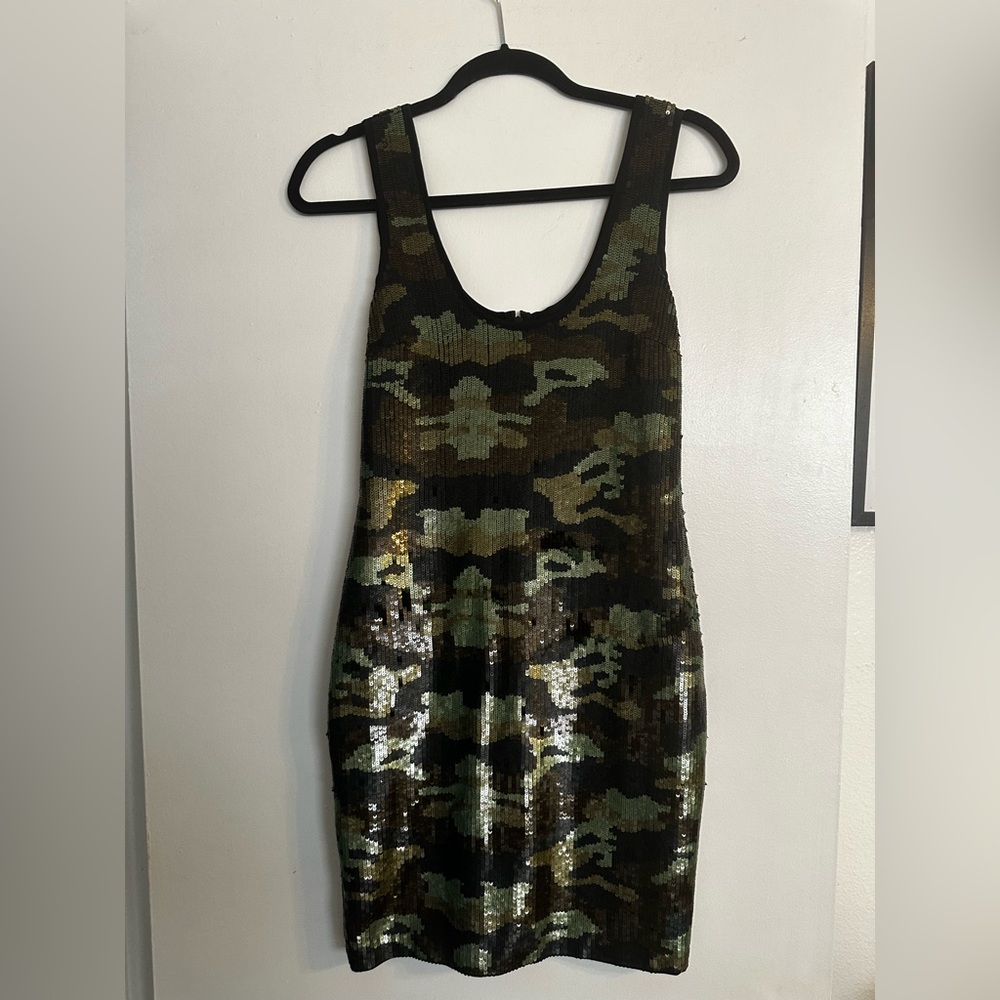 Sequin Camo Dress